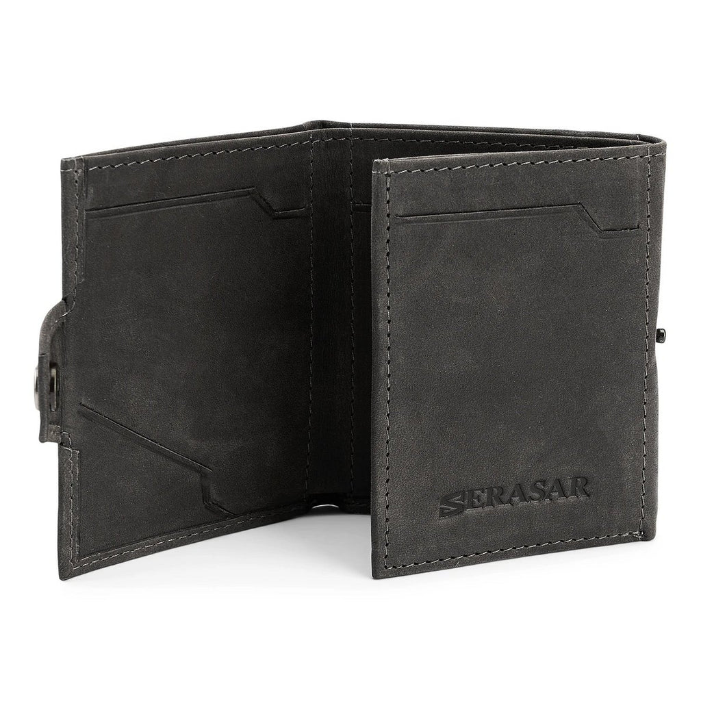 SERASAR Genius Black Leather RFID Wallet – image 3