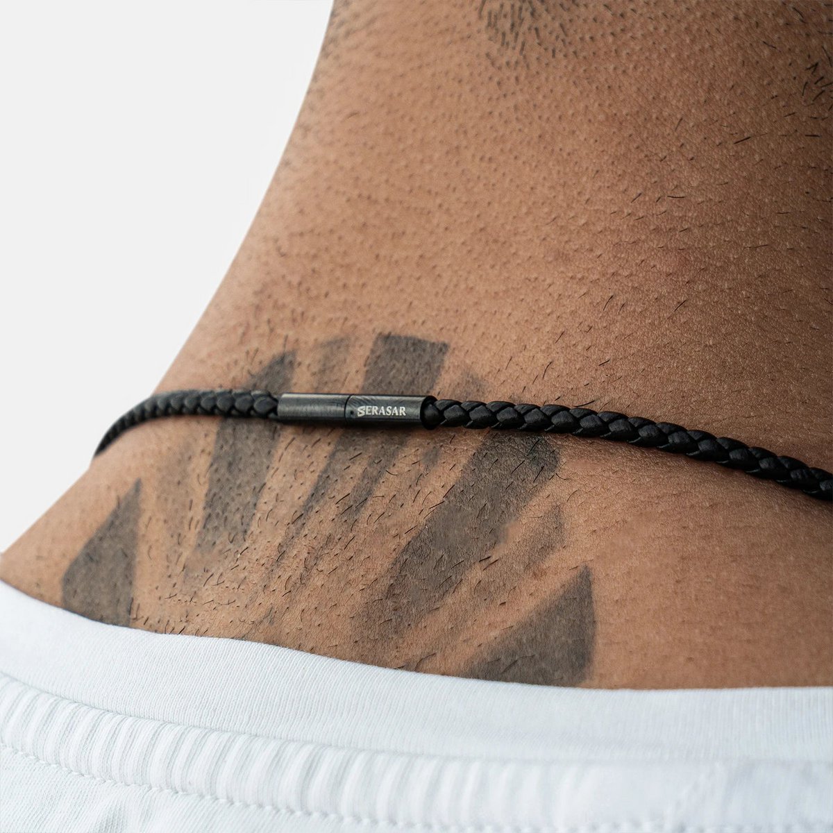 SERASAR Wolf Black Leather Necklace – image 5