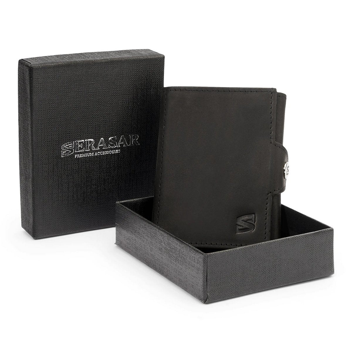 SERASAR Genius Black Leather RFID Wallet – image 6