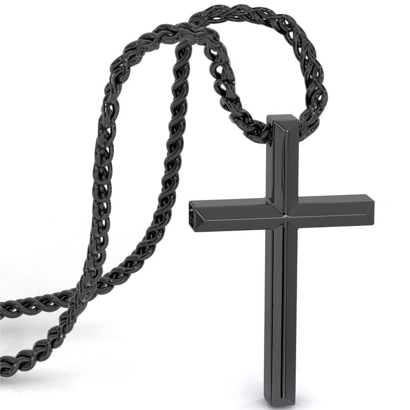 SERASAR Vertrauen Black Cross Necklace