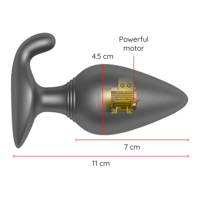 Rio Vibrating Anal Plug Black - Free App – image 3