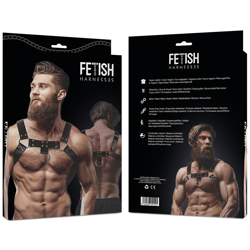 Mens Vegan Leather Chest Harness – image 2