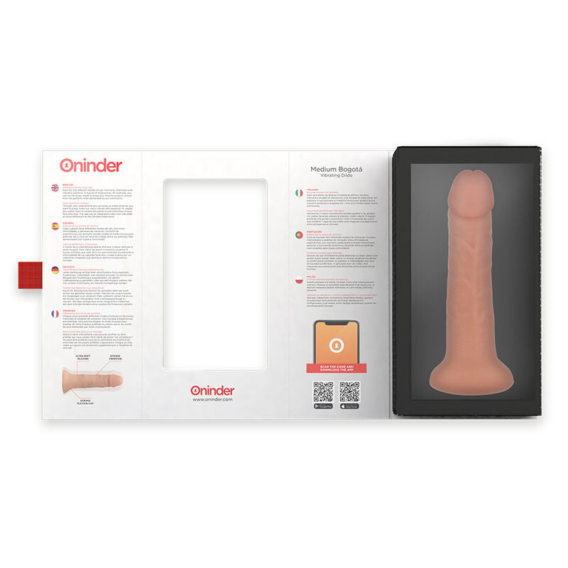 Medium Bogotá Vibrator Dildo 9 Speeds Natural 20 cm -O- 4.2 cm - Free App – image 5