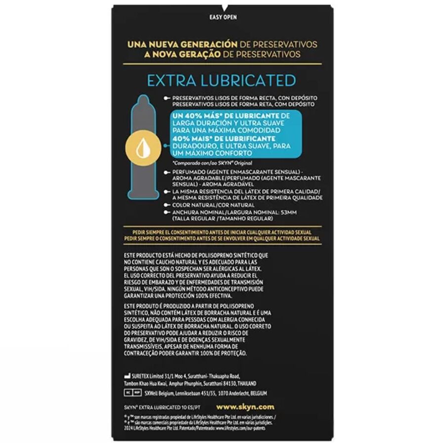 SKYN Extra Lubricated Condoms – 10 Pack – image 2