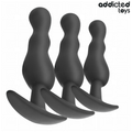 Set Of 3 Anal Plug Silicone Model 1