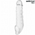 Textured Penis Sleeve 27 cm – Medium, Clear