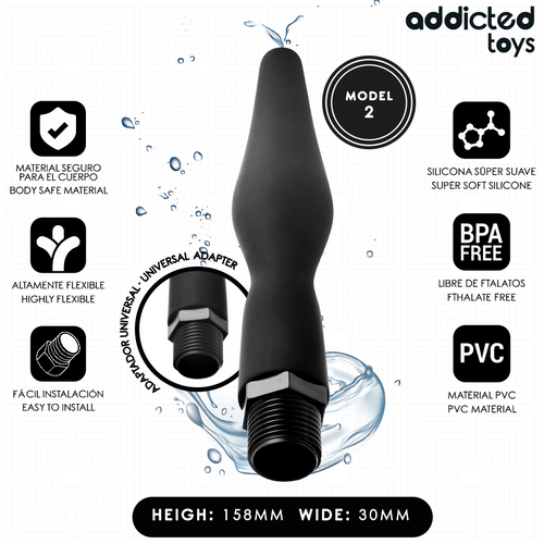 Addicted Toys Anal Cleaner + Universal Adapter – Model 2 Default Title