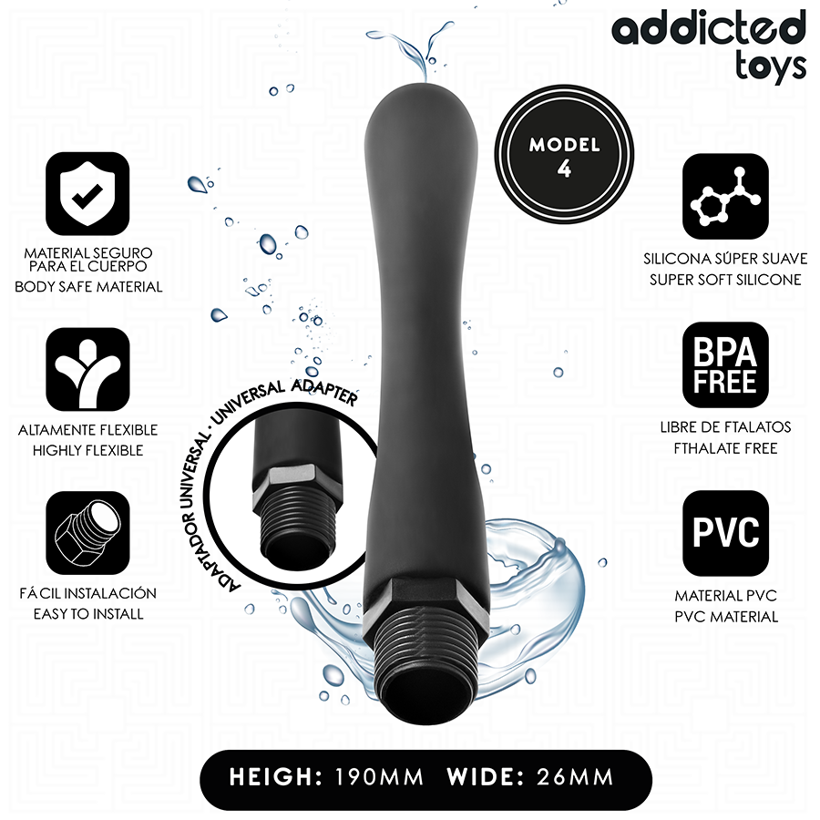 Anal Cleaner With Universal Adapter Model 4