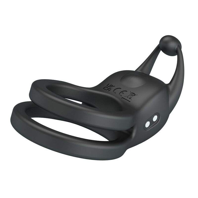 Pretty Love Goodwin Rechargeable Vibrating Cock Ring – Black – image 9