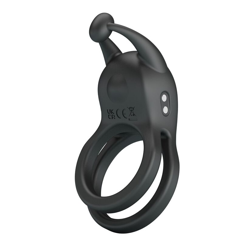 Pretty Love Goodwin Rechargeable Vibrating Cock Ring – Black – image 4