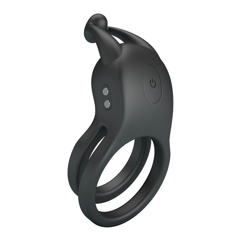 Pretty Love Goodwin Rechargeable Vibrating Cock Ring – Black – image 6
