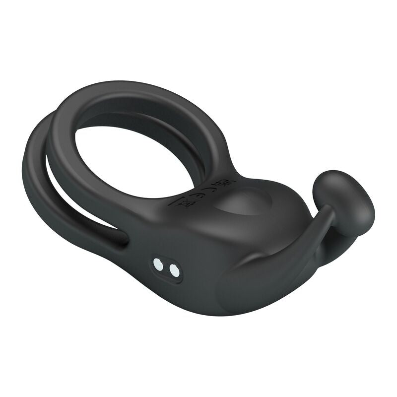 Pretty Love Goodwin Rechargeable Vibrating Cock Ring – Black – image 7