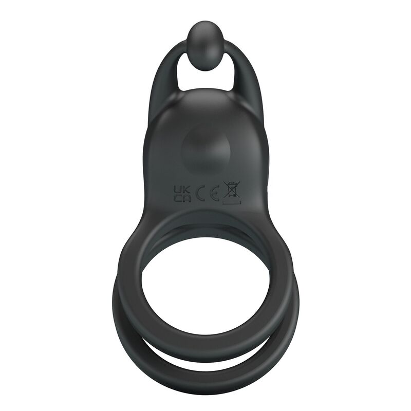 Pretty Love Goodwin Rechargeable Vibrating Cock Ring – Black – image 5